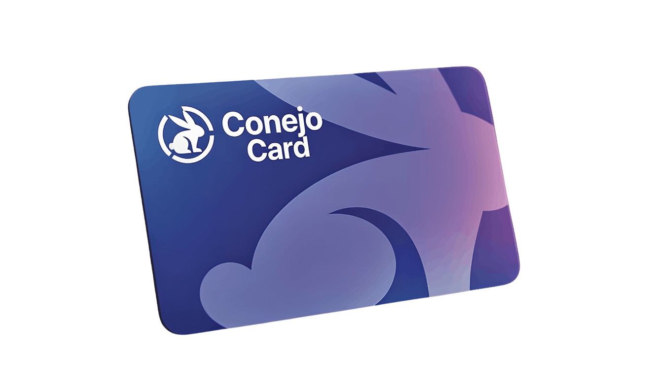 Conejo Card on desk